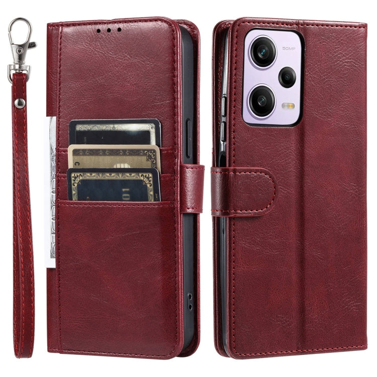 For Xiaomi Redmi Note 12 Pro 5G Simple 6-Card Wallet Leather Phone Case