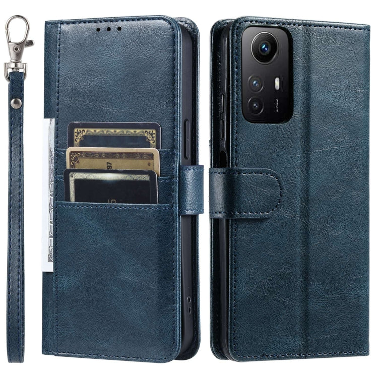 For Xiaomi Redmi Note 12S Simple 6-Card Wallet Leather Phone Case