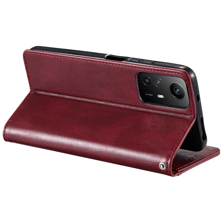 For Xiaomi Redmi Note 12S Simple 6-Card Wallet Leather Phone Case