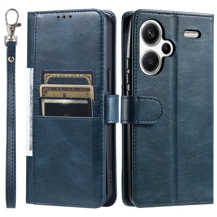 For Xiaomi Redmi Note 13 Pro+ Simple 6-Card Wallet Leather Phone Case