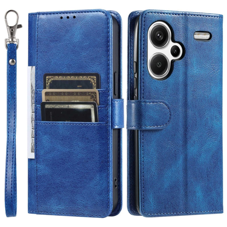 For Xiaomi Redmi Note 13 Pro+ Simple 6-Card Wallet Leather Phone Case
