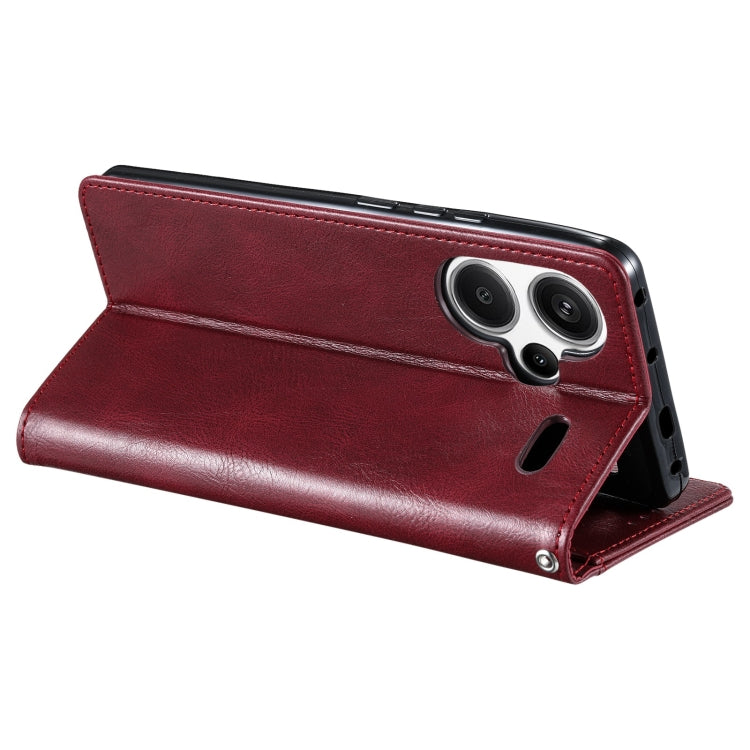 For Xiaomi Redmi Note 13 Pro+ Simple 6-Card Wallet Leather Phone Case