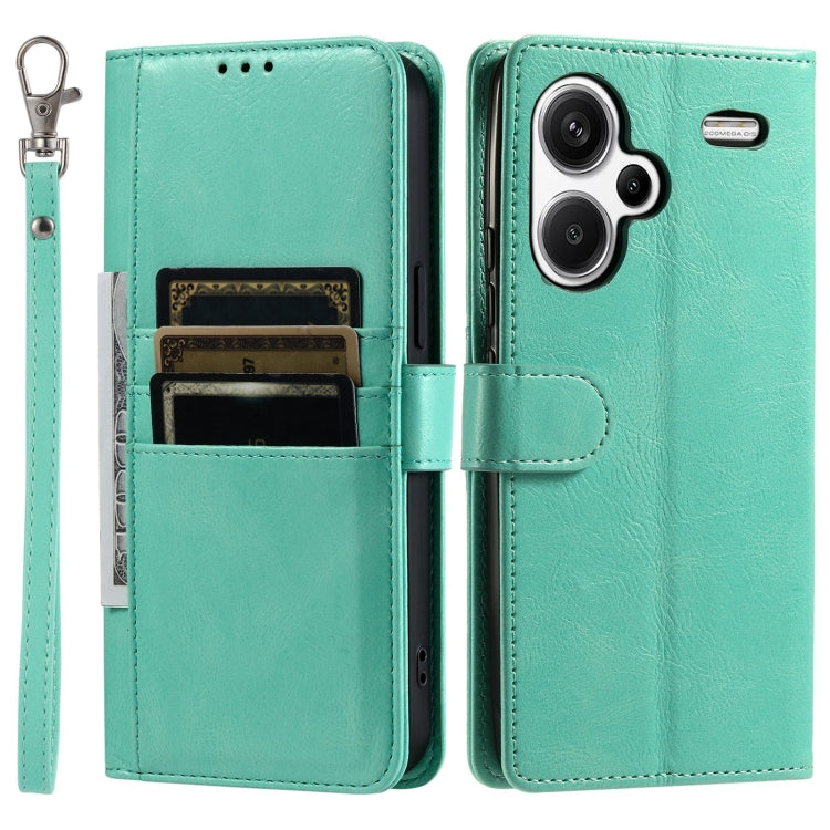 For Xiaomi Redmi Note 13 Pro+ Simple 6-Card Wallet Leather Phone Case
