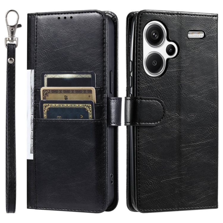 For Xiaomi Redmi Note 13 Pro+ Simple 6-Card Wallet Leather Phone Case