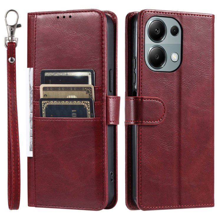 For Xiaomi Redmi Note 13 Pro 4G Simple 6-Card Wallet Leather Phone Case