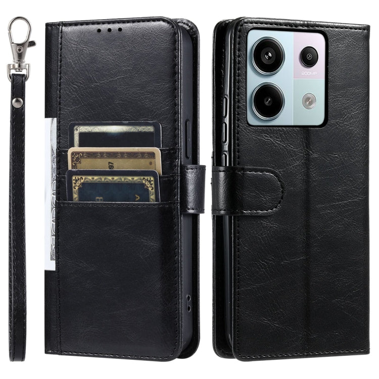For Xiaomi Redmi Note 13 Pro 5G Simple 6-Card Wallet Leather Phone Case