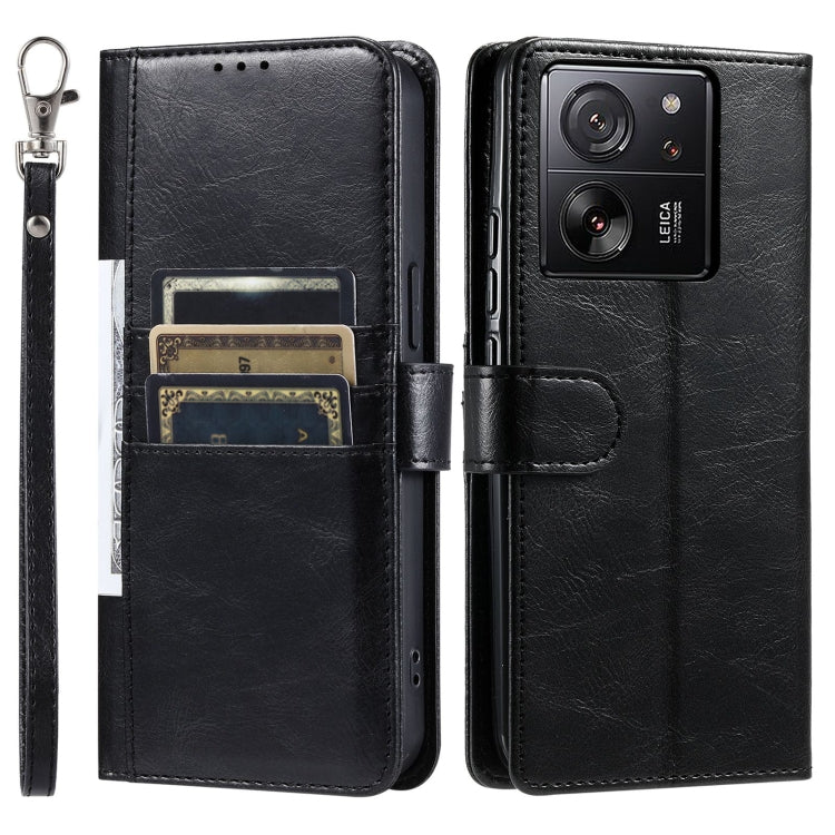 For Xiaomi 13T / 13T Pro Simple 6-Card Wallet Leather Phone Case