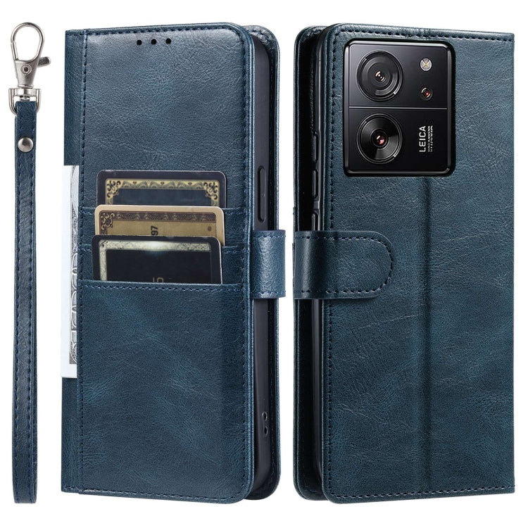 For Xiaomi Redmi K60 Ultra Simple 6-Card Wallet Leather Phone Case