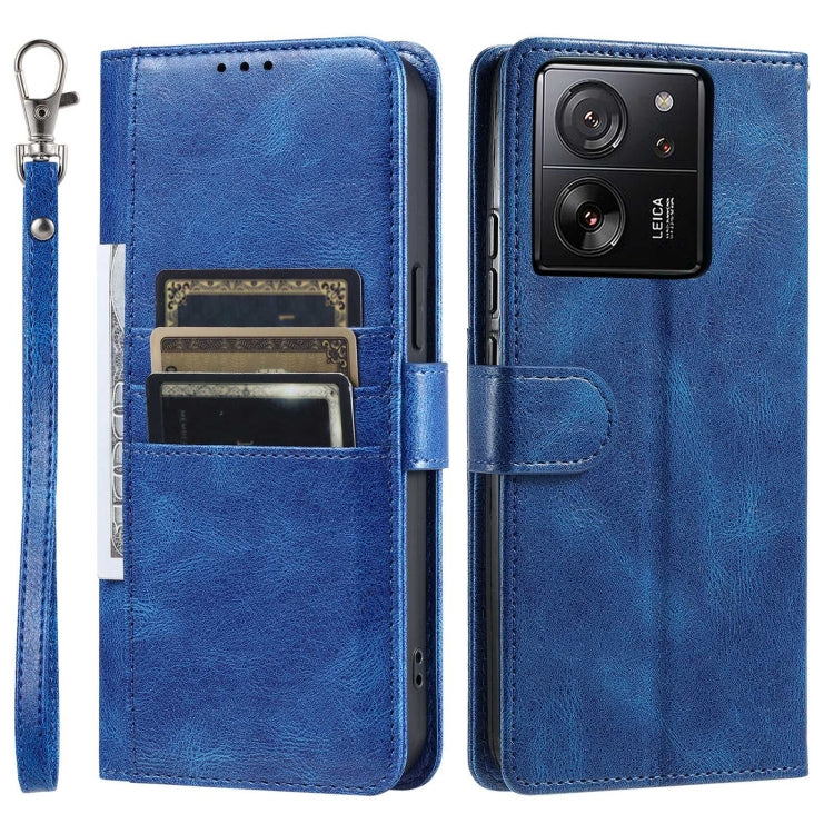 For Xiaomi Redmi K60 Ultra Simple 6-Card Wallet Leather Phone Case