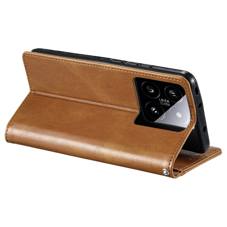 For Xiaomi 14 Simple 6-Card Wallet Leather Phone Case