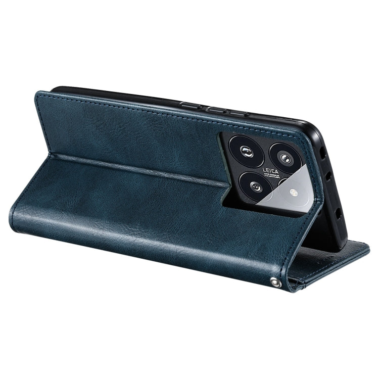 For Xiaomi 14 Pro Simple 6-Card Wallet Leather Phone Case
