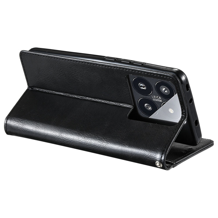 For Xiaomi 14 Pro Simple 6-Card Wallet Leather Phone Case