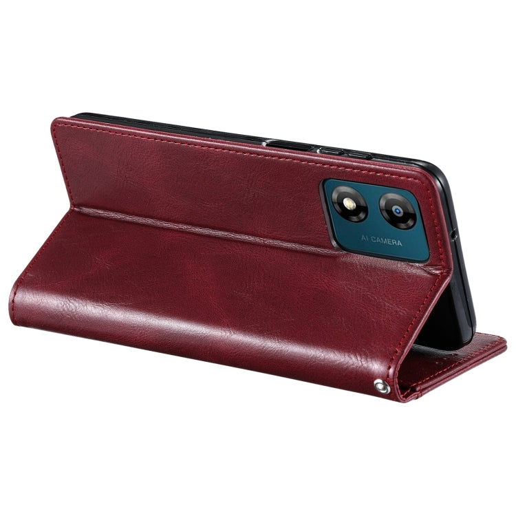 For Motorola Moto E13 Simple 6-Card Wallet Leather Phone Case