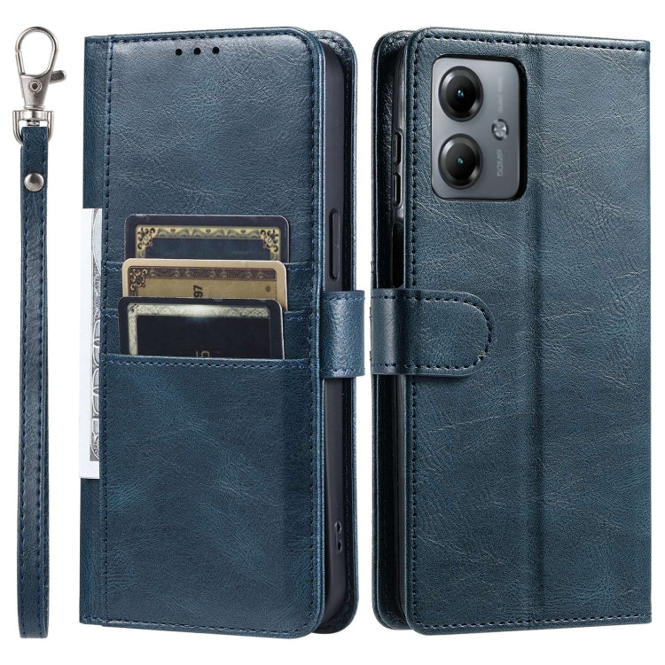 For Motorola Moto G14 Simple 6-Card Wallet Leather Phone Case