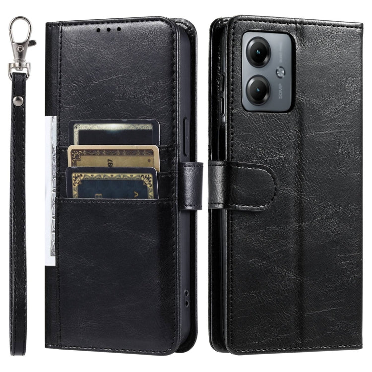For Motorola Moto G14 Simple 6-Card Wallet Leather Phone Case