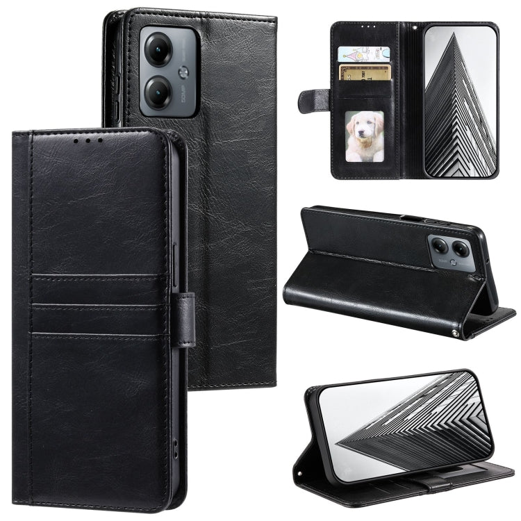 For Motorola Moto G14 Simple 6-Card Wallet Leather Phone Case