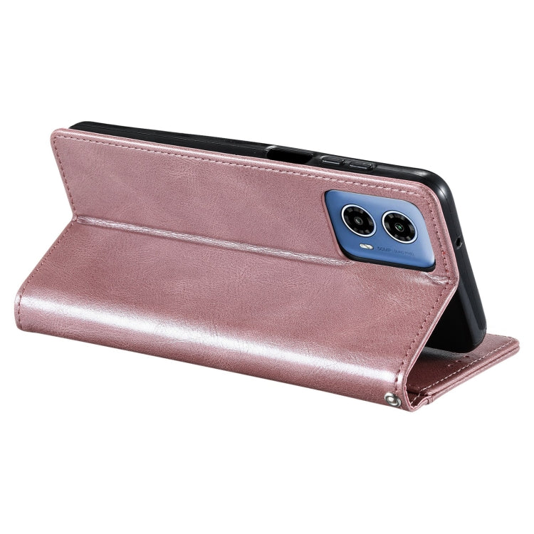 For Motorola Moto G34 Simple 6-Card Wallet Leather Phone Case