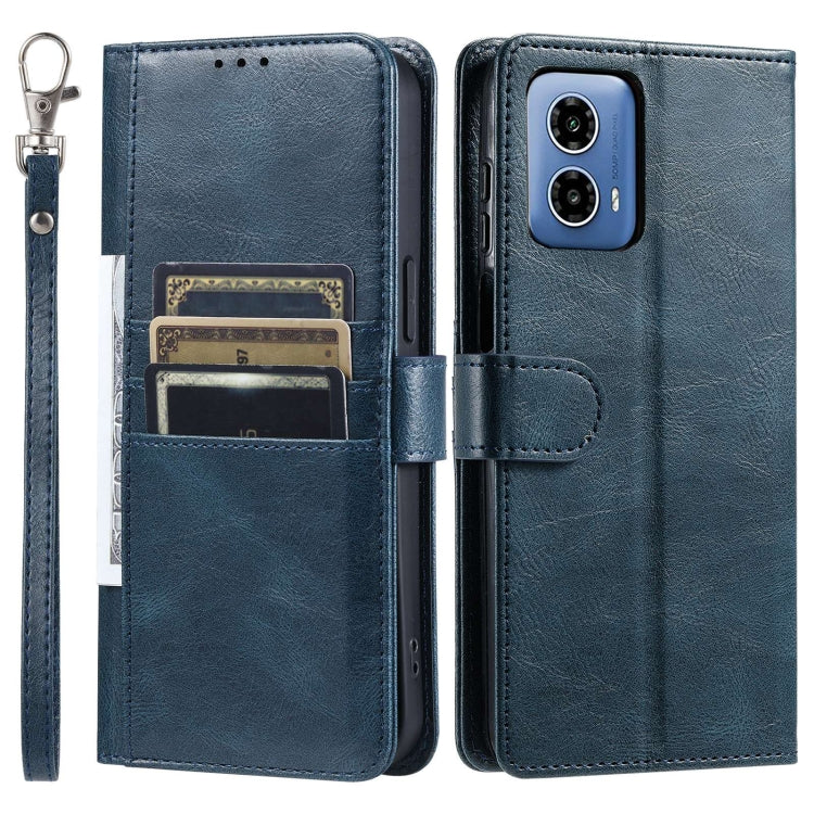 For Motorola Moto G34 Simple 6-Card Wallet Leather Phone Case