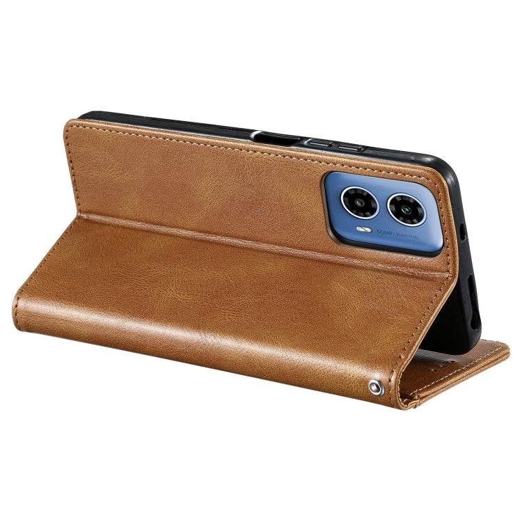 For Motorola Moto G34 Simple 6-Card Wallet Leather Phone Case