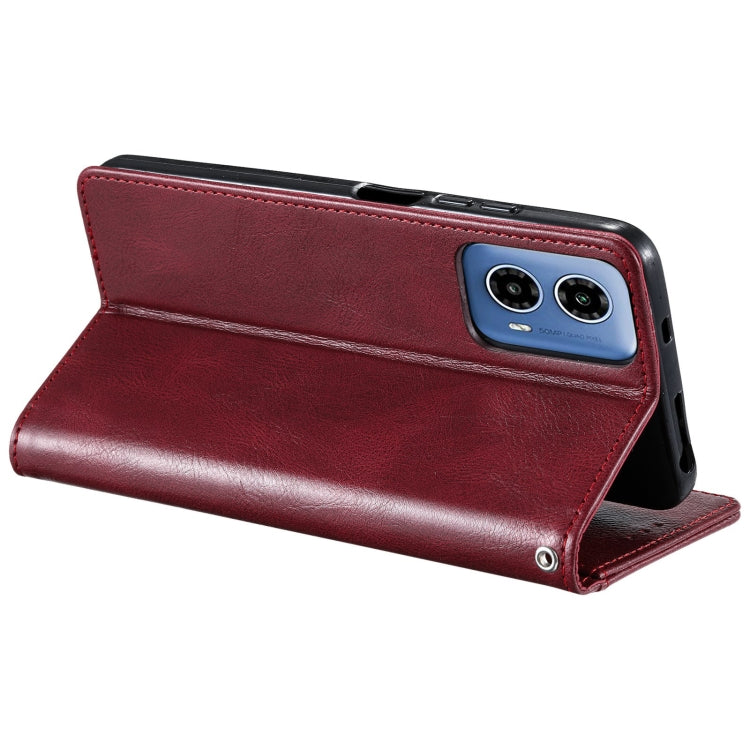 For Motorola Moto G34 Simple 6-Card Wallet Leather Phone Case