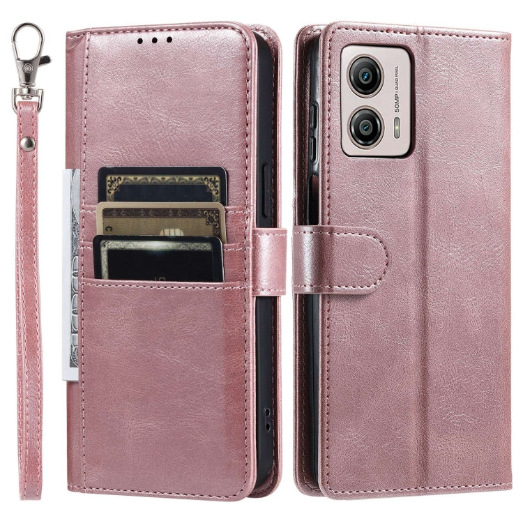 For Motorola Moto G53 5G Simple 6-Card Wallet Leather Phone Case