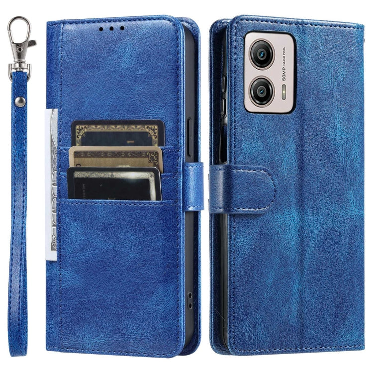 For Motorola Moto G53 5G Simple 6-Card Wallet Leather Phone Case