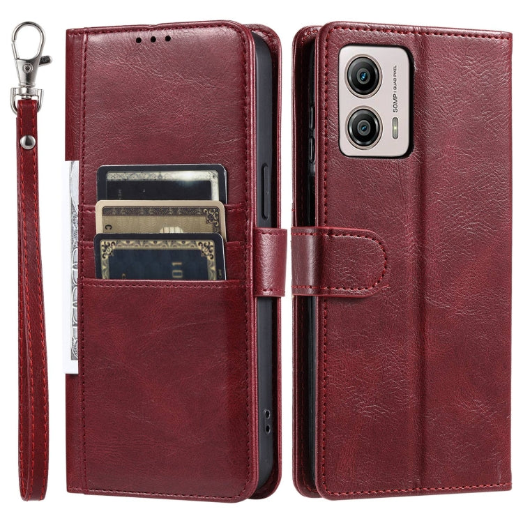 For Motorola Moto G53 5G Simple 6-Card Wallet Leather Phone Case