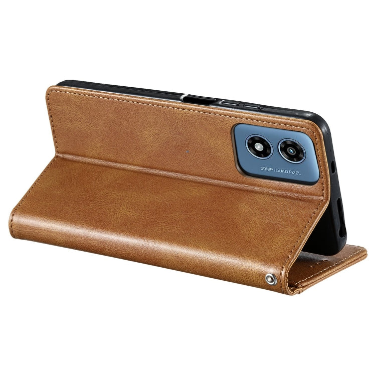 For Motorola Moto G Play 2024 Simple 6-Card Wallet Leather Phone Case