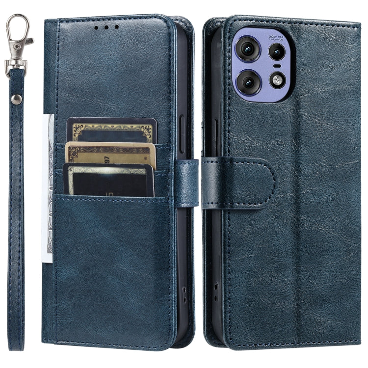 For Motorola Edge 50 Pro Simple 6-Card Wallet Leather Phone Case