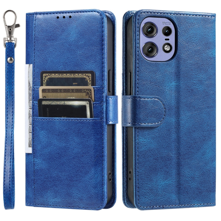 For Motorola Edge 50 Pro Simple 6-Card Wallet Leather Phone Case