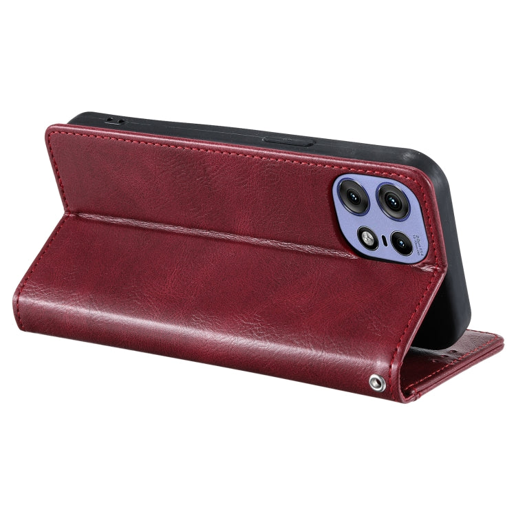 For Motorola Edge 50 Pro Simple 6-Card Wallet Leather Phone Case
