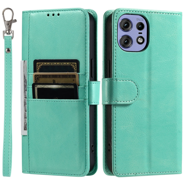 For Motorola Edge 50 Pro Simple 6-Card Wallet Leather Phone Case