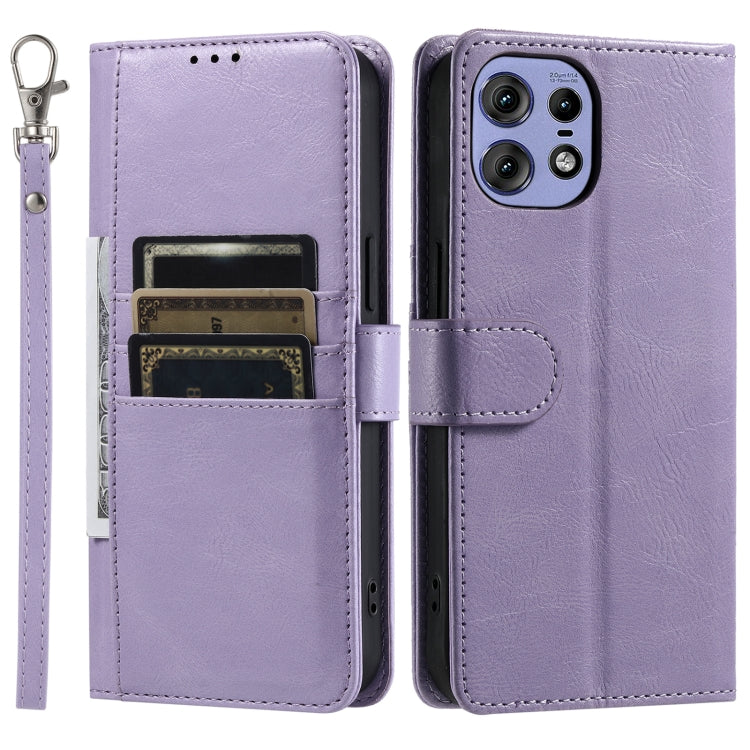 For Motorola Edge 50 Pro Simple 6-Card Wallet Leather Phone Case