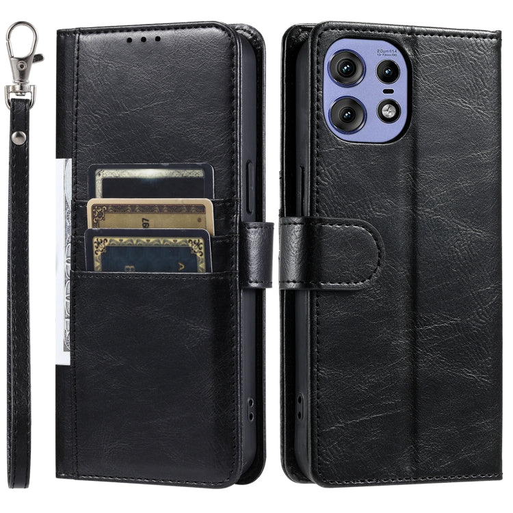 For Motorola Edge 50 Pro Simple 6-Card Wallet Leather Phone Case