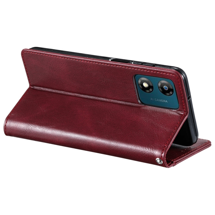 For Motorola Moto E14 Simple 6-Card Wallet Leather Phone Case