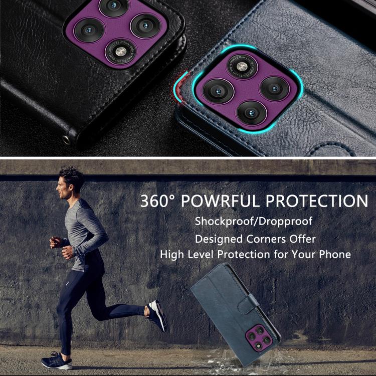 For Motorola Edge 60 Pro Simple 6-Card Wallet Leather Phone Case