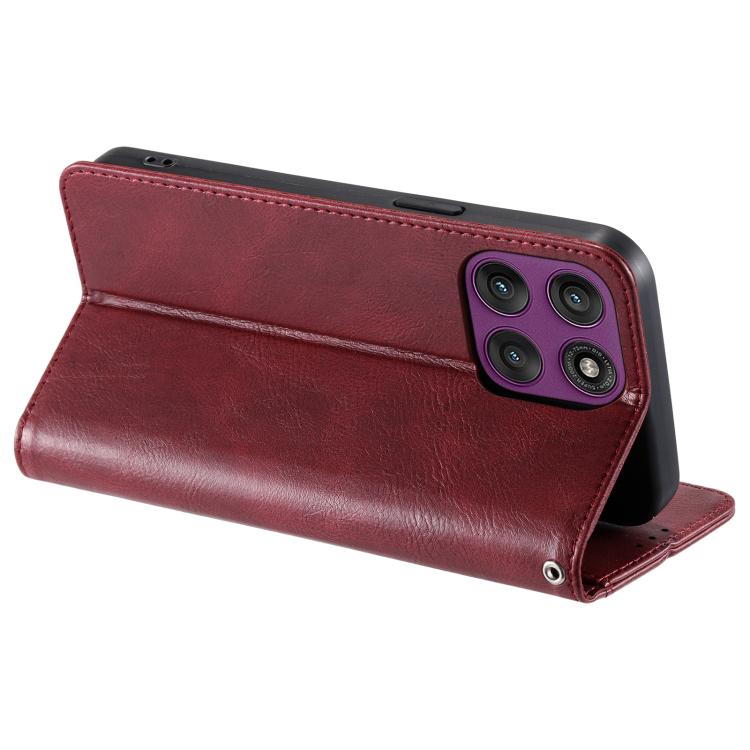 For Motorola Edge 60 Pro Simple 6-Card Wallet Leather Phone Case