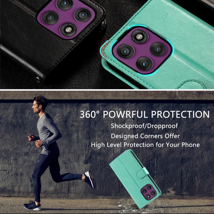For Motorola Edge 60 Pro Simple 6-Card Wallet Leather Phone Case