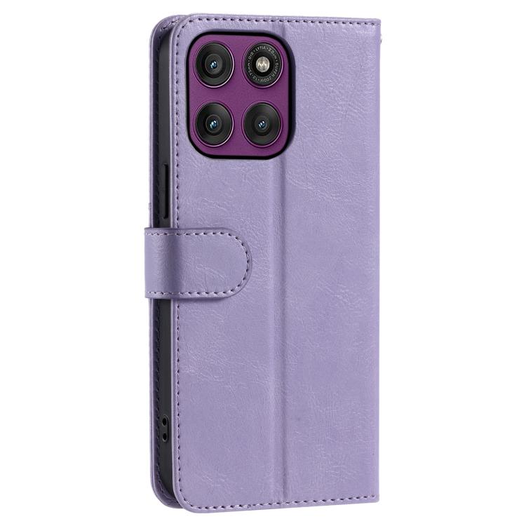 For Motorola Edge 60 Pro Simple 6-Card Wallet Leather Phone Case
