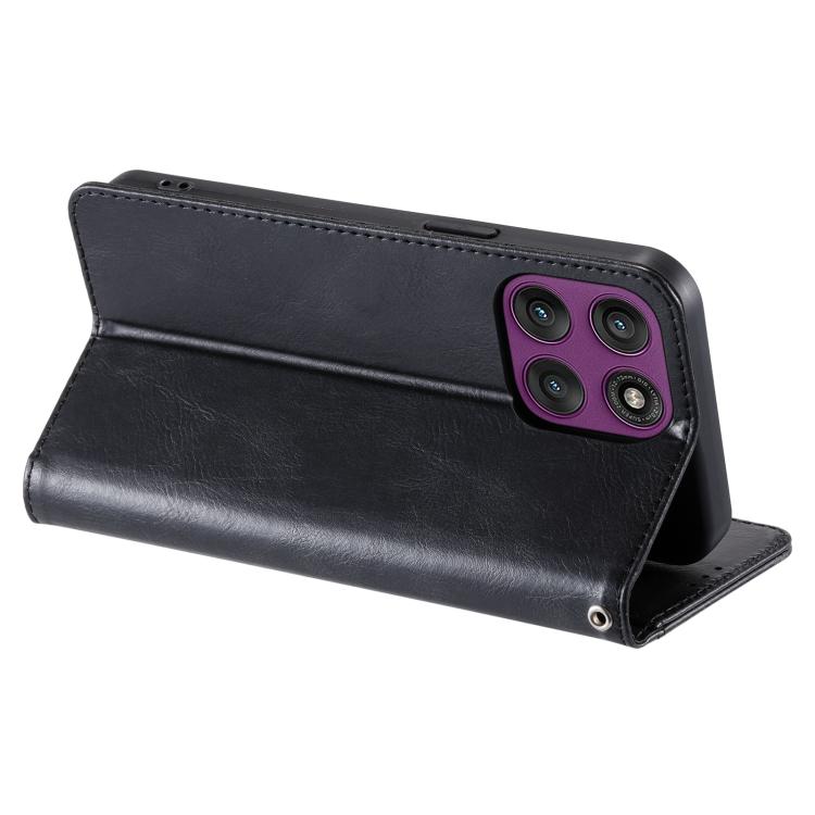 For Motorola Edge 60 Pro Simple 6-Card Wallet Leather Phone Case