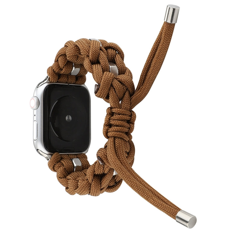 For Apple Watch SE 2022 40mm Screw Nut Braided Paracord Watch Band