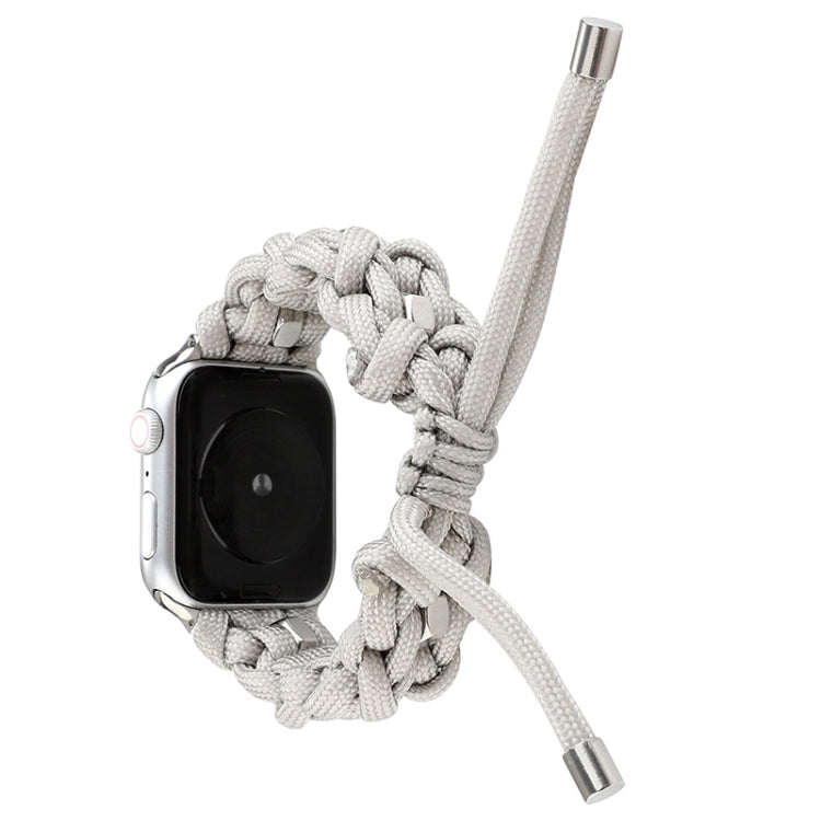 For Apple Watch SE 2022 40mm Screw Nut Braided Paracord Watch Band