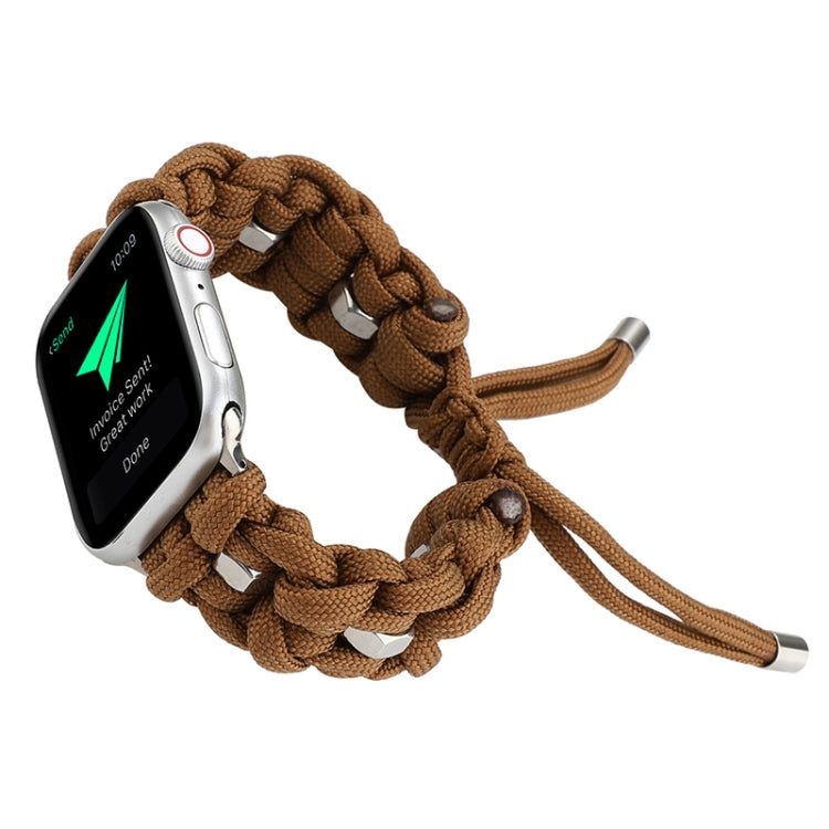 For Apple Watch Series 4 44mm Screw Nut Braided Paracord Watch Band