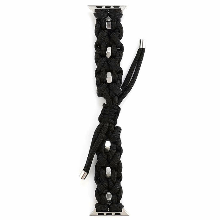 For Apple Watch Series 3 38mm Screw Nut Braided Paracord Watch Band