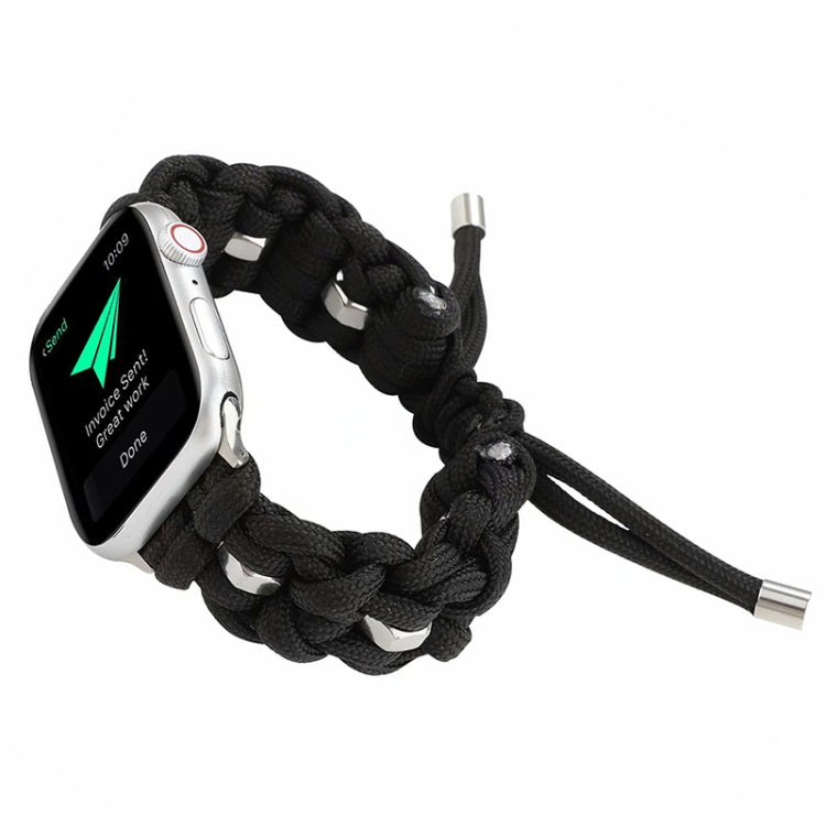 For Apple Watch Series 3 38mm Screw Nut Braided Paracord Watch Band