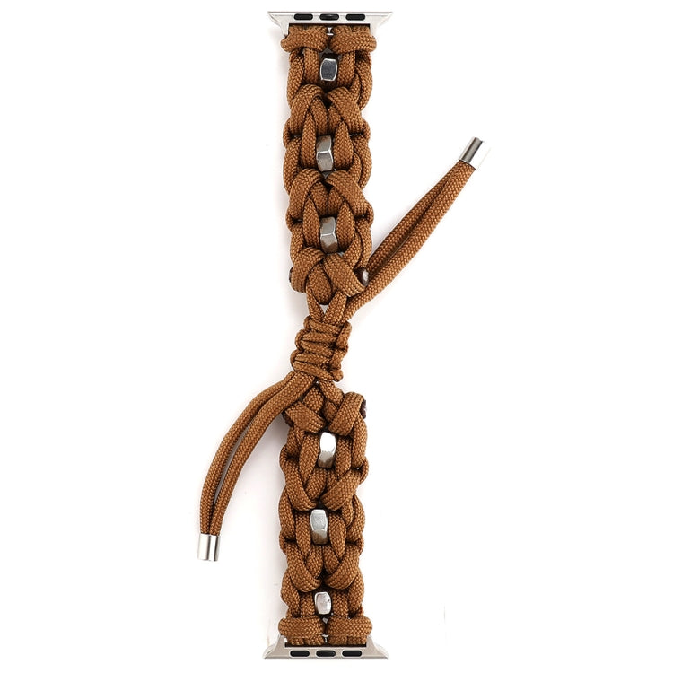 For Apple Watch 38mm Screw Nut Braided Paracord Watch Band