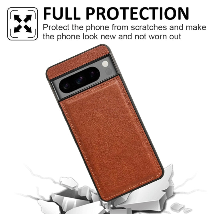 For Google Pixel 8 Cowhide Texture Back Cover Phone Case