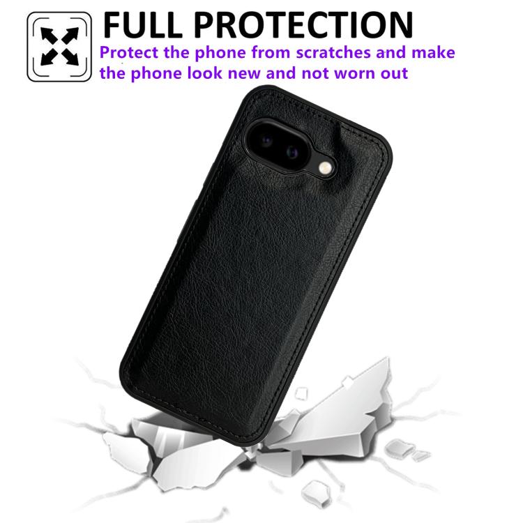 For Google Pixel 9a Cowhide Texture Back Cover Phone Case