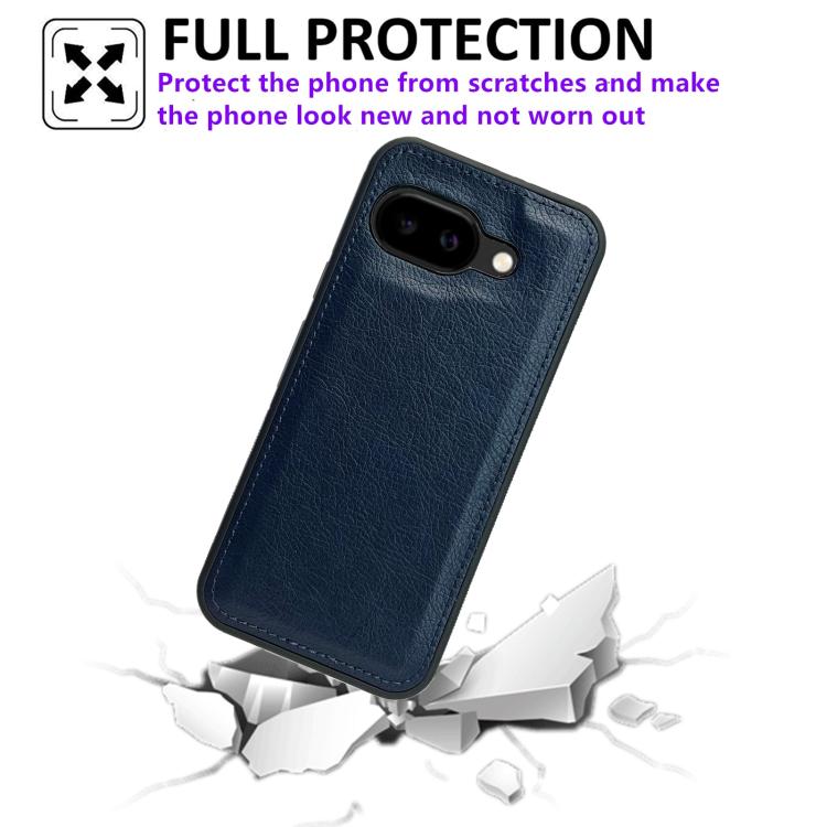 For Google Pixel 9a Cowhide Texture Back Cover Phone Case