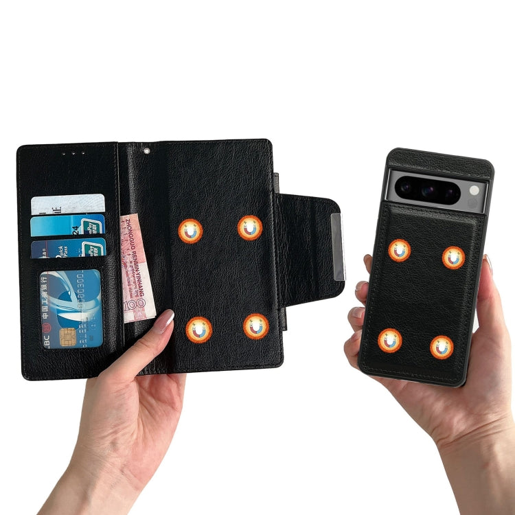 For Google Pixel 8 Multifunctional 7-Card Wallet Leather Phone Case